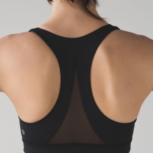 Lululemon Invigorate Bra - Black - Size 4 - has Soulcycle emblem - Picture 2 of 5